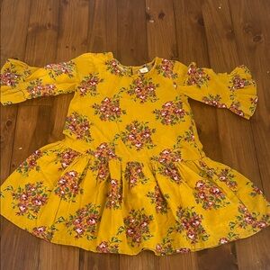 Harper Canyon Yellow Floral Kids Dress